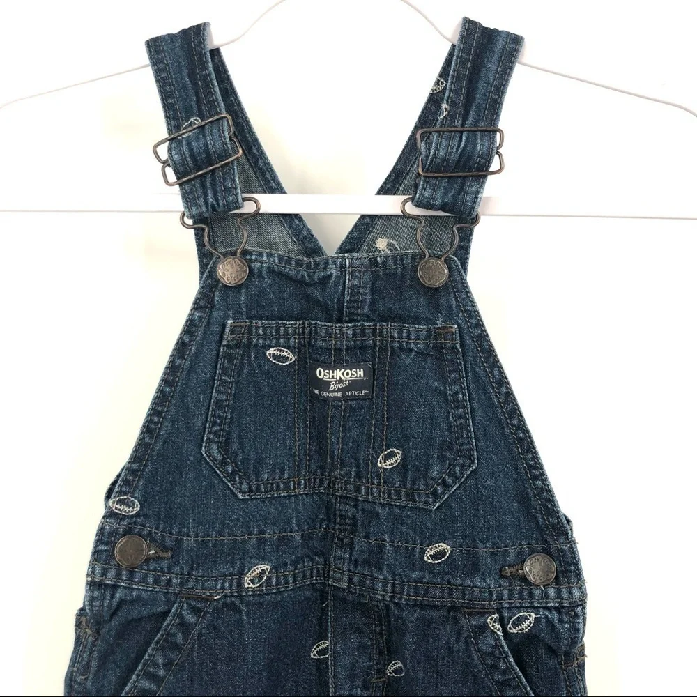 OSHKOSH B’GOSH Size 2T Football Overalls